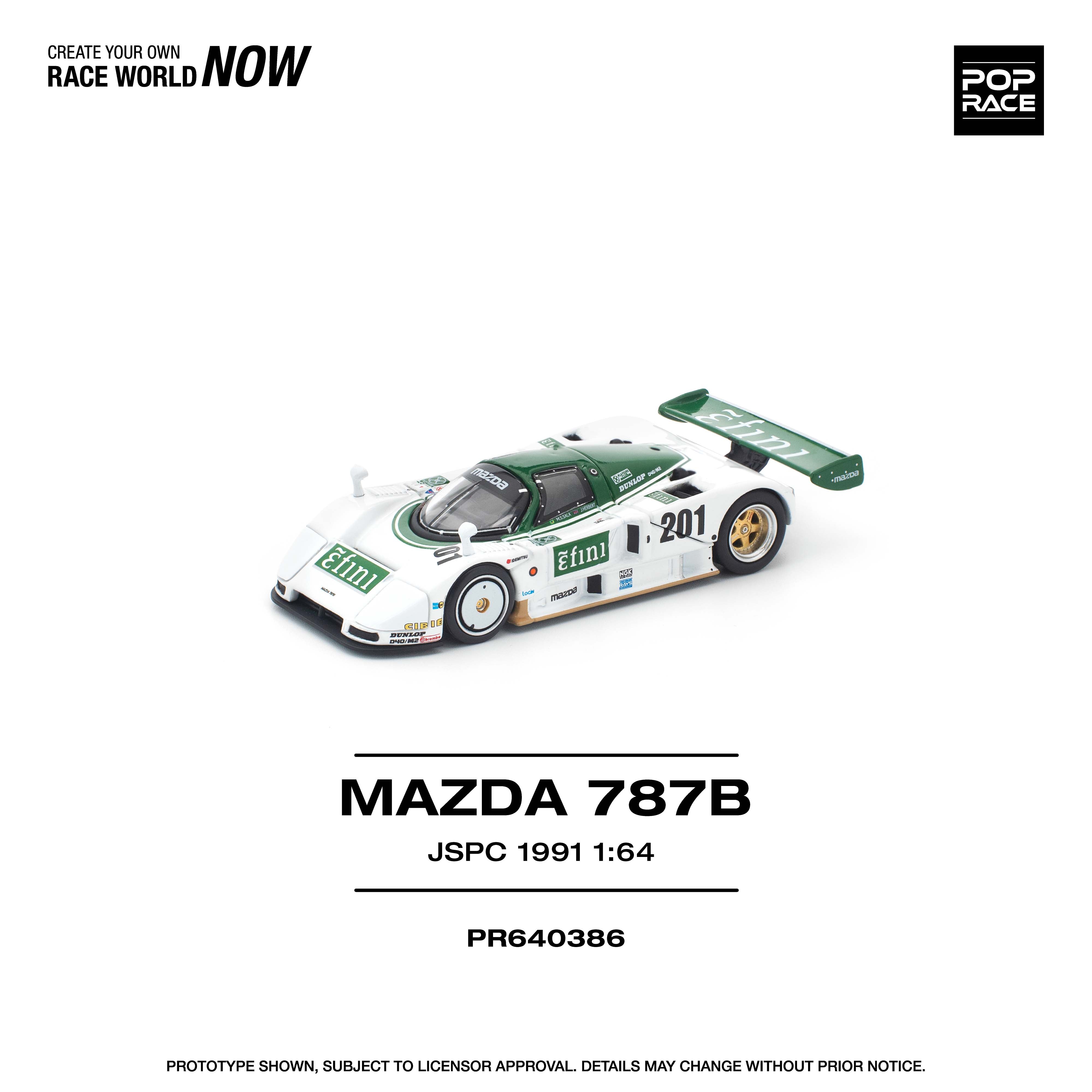 Pop Race PR640386 MAZDA 787B JSPC 1991