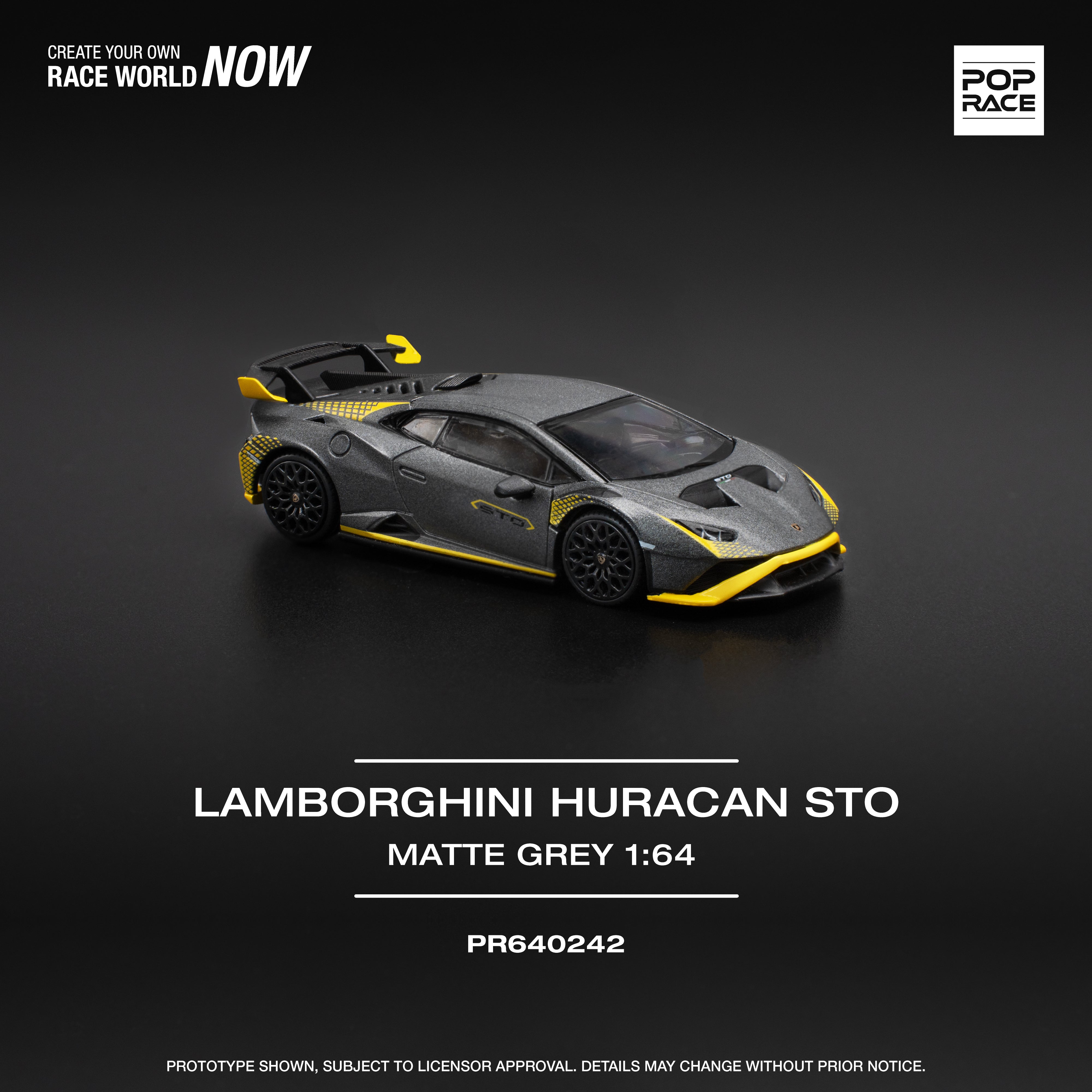 PR640242 LAMBORGHINI HURACAN STO MATTE GREY