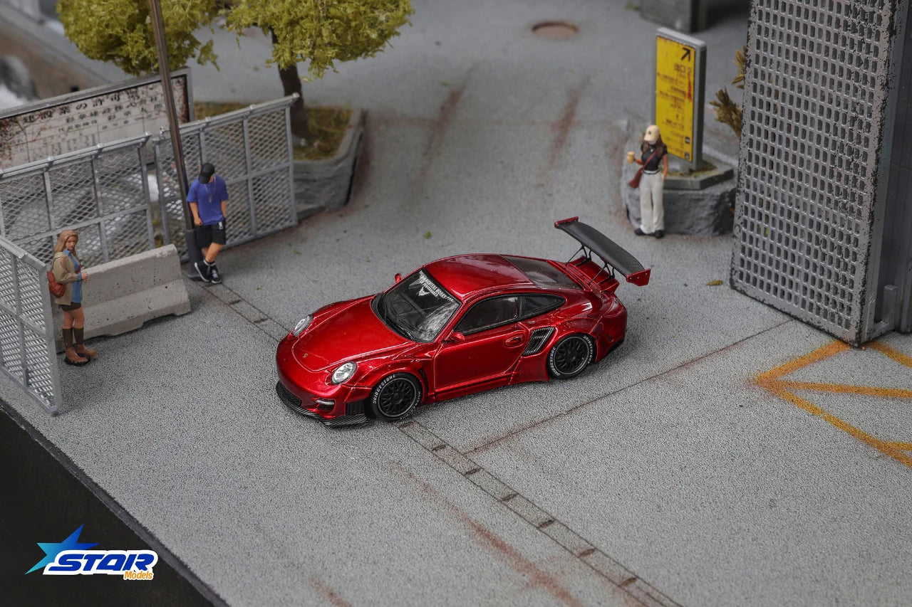 Star Models 1:64 Porsche RWB 997 Wide-Body Modified - Red