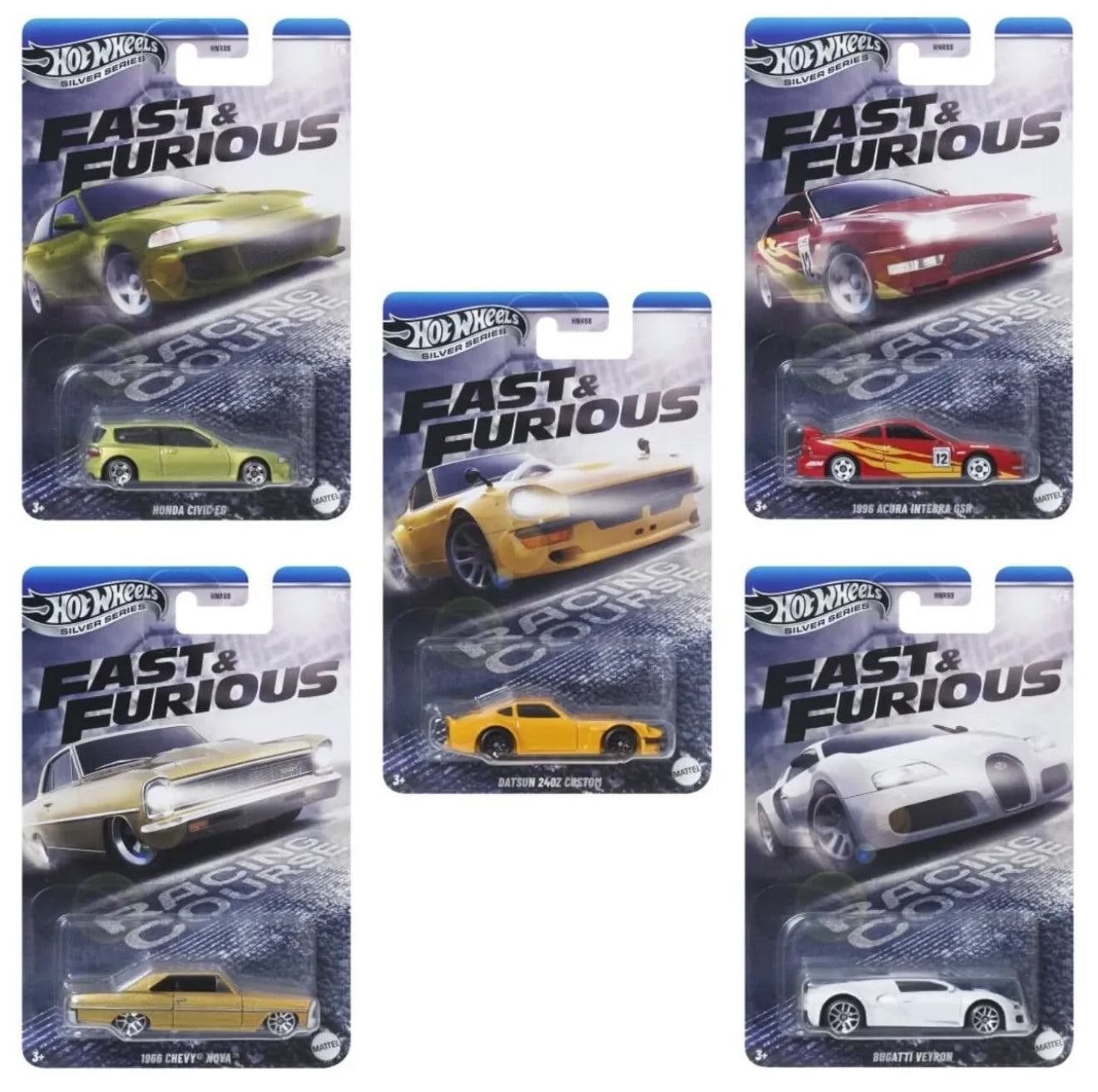 New Fast and Furious Silver Series Set