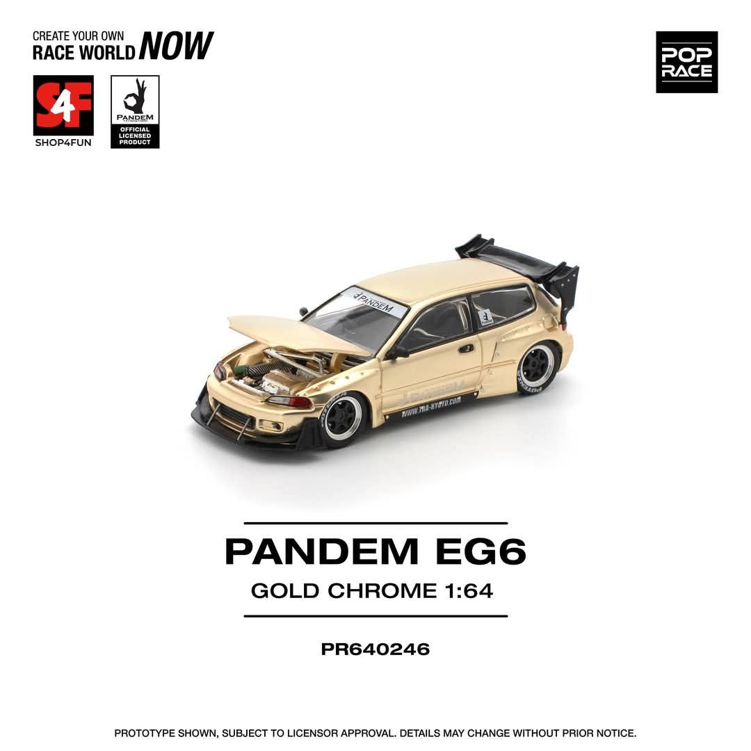 Pop Race Pandem EG6 Honda Civic Gold Chrome Auto Show Philippines Exclusive