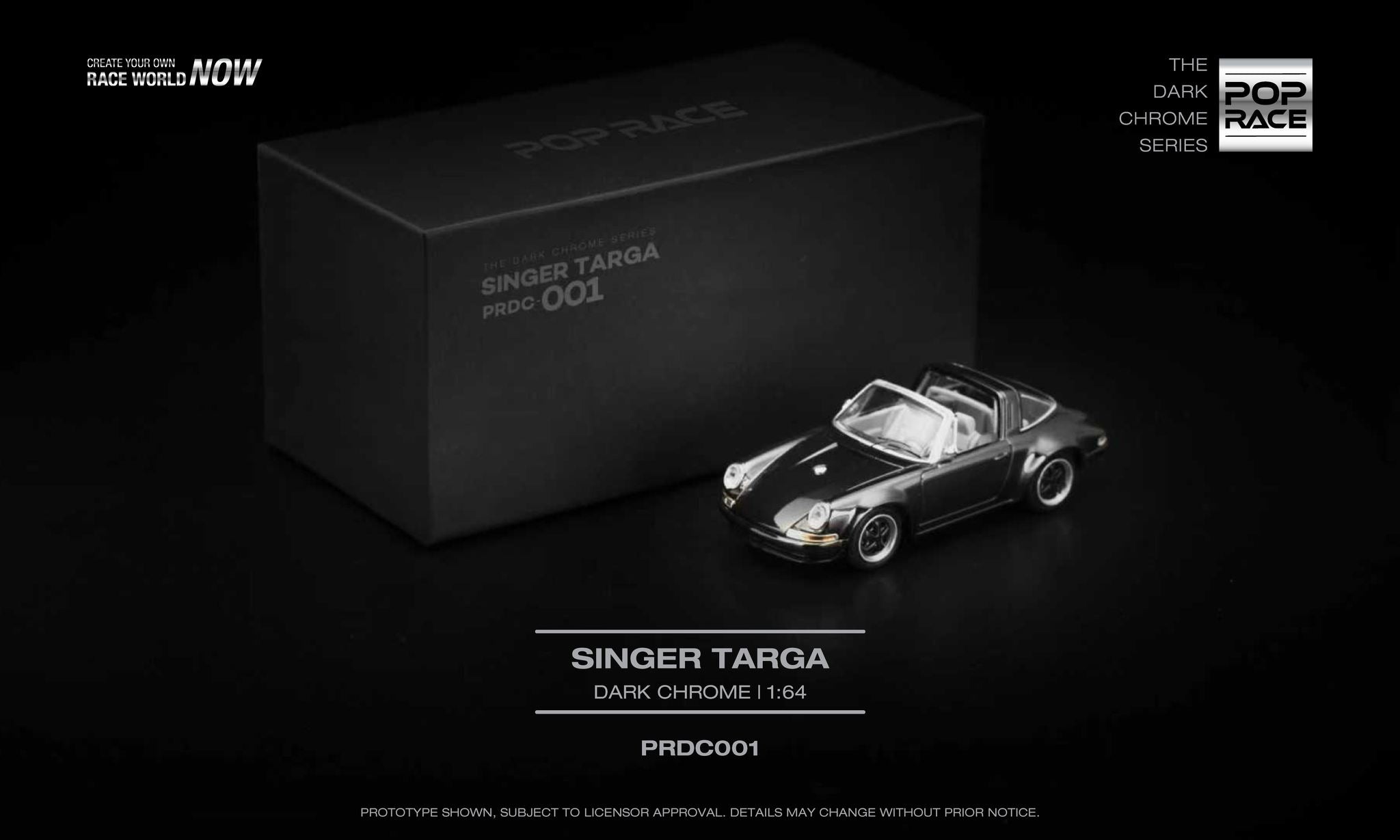 Pop Race PRDC001 The Dark Chrome Series SINGER TARGA DARK CHROME
