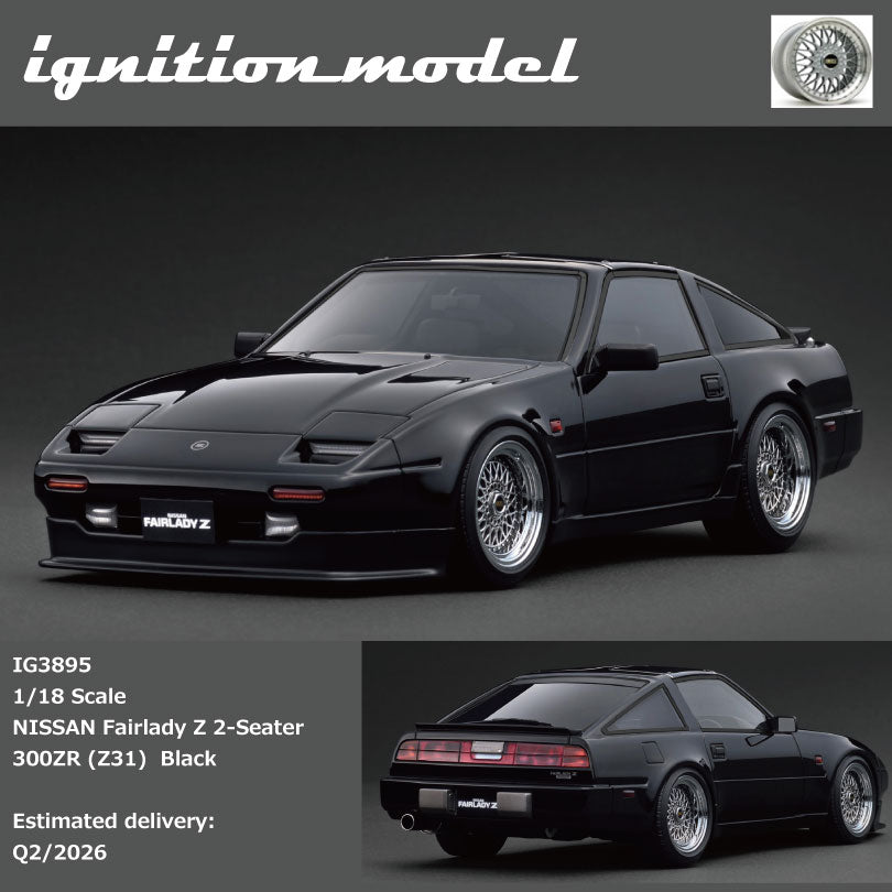 Ignition Model IG3895 1/18 NISSAN Fairlady Z 2-Seater 300ZR (Z31) Black