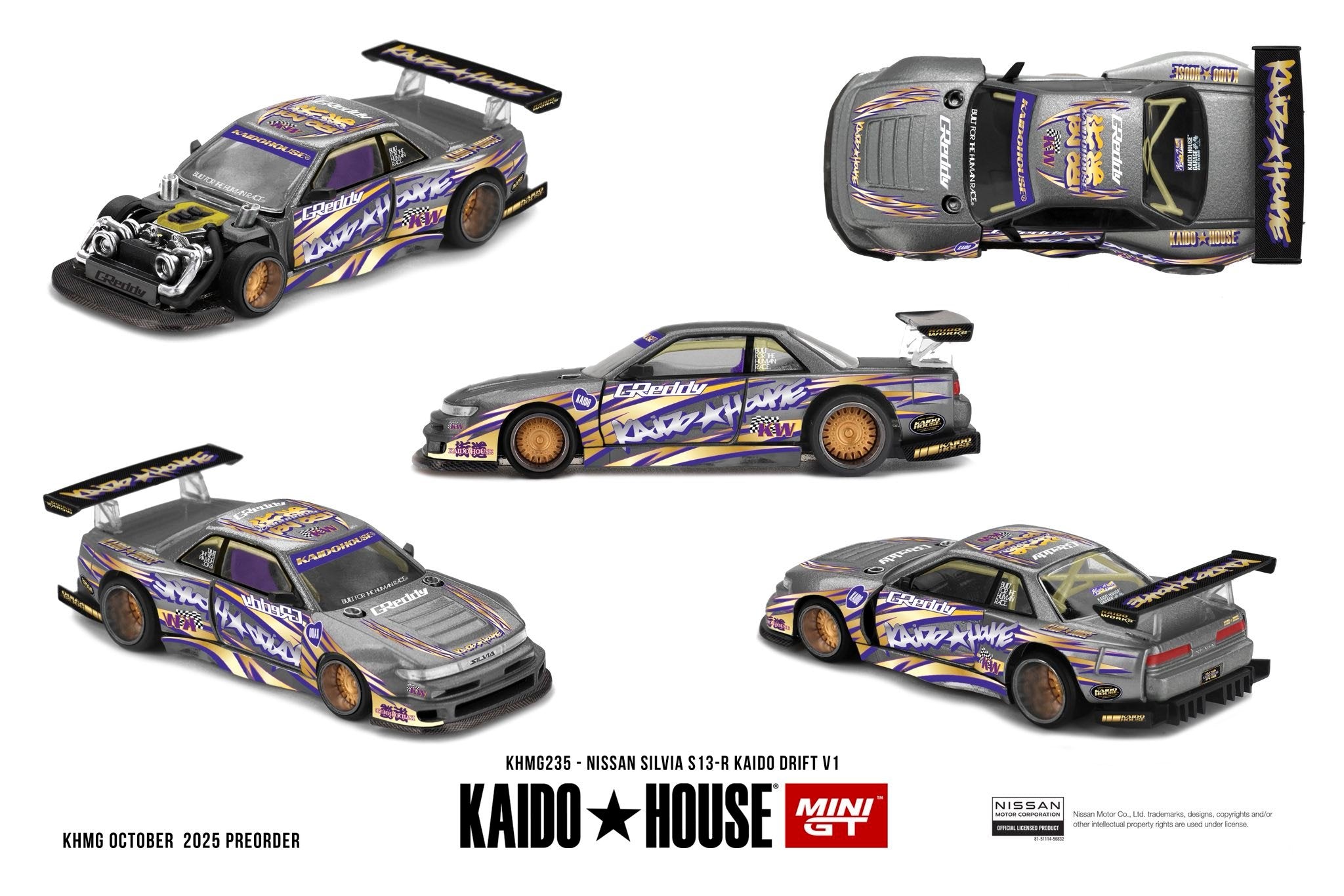KHMG235 Nissan Silvia S13-R Kaido Drift V1