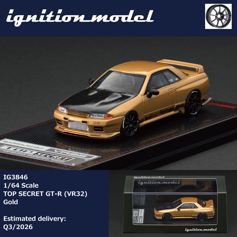 Ignition Model IG3846 1/64 TOP SECRET GT-R (VR32) Gold