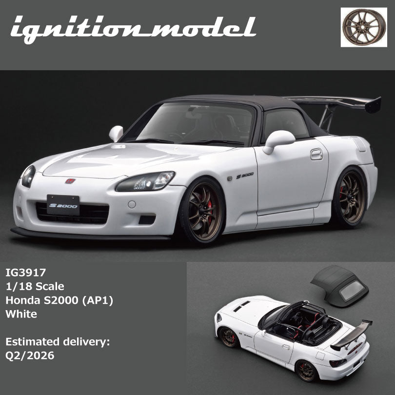 Ignition Model IG3917 1/18 Honda S2000 (AP1) White