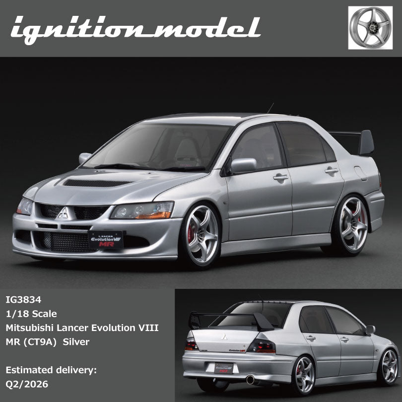 Ignition Model IG3834 1/18 Mitsubishi Lancer EvolutionⅧ MR (CT9A) Silver