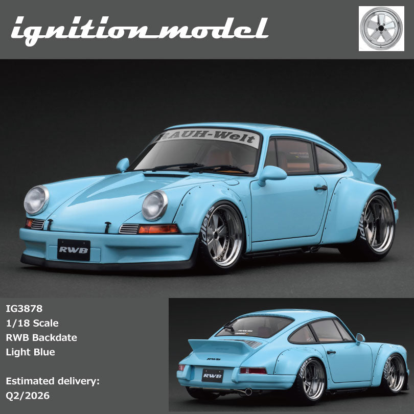 Ignition ModelIG3878 1/18 RWB Backdate Light Blue