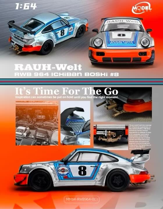 Model Model 1/64 Porsche RWB 964 Ichiban Boshi #8