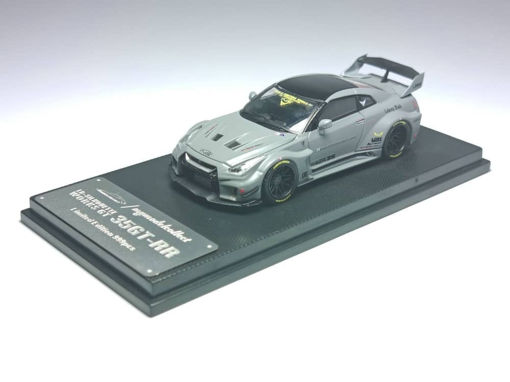Model Collect MC 1:64 Diecast Model GT-R R35 2020 LB,Silhouette Works GT 35GT-RR Color: Combat Grey