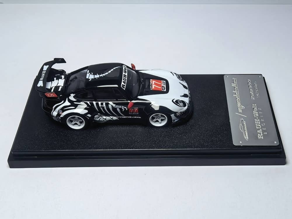 Model Collect MC 1:64 Diecast Model RWB 993 High Wing White-Black 77# Livery