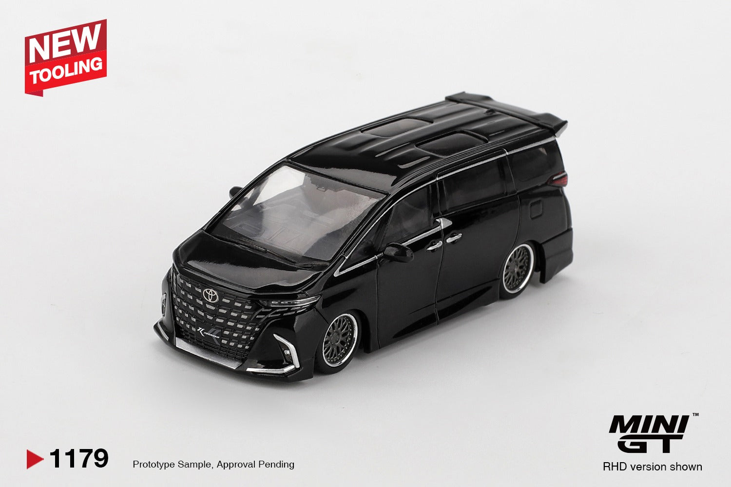 (Preorder) Mini GT 1:64 #1179 Toyota Alphard 40 KUHL Black