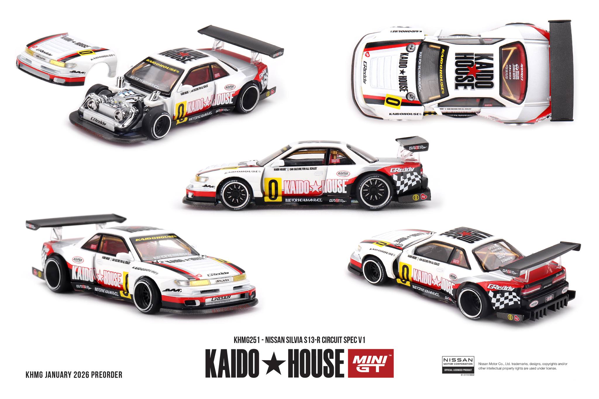 Kaidohouse KHMG251 Nissan Silvia S13-R Circuit Spec V1