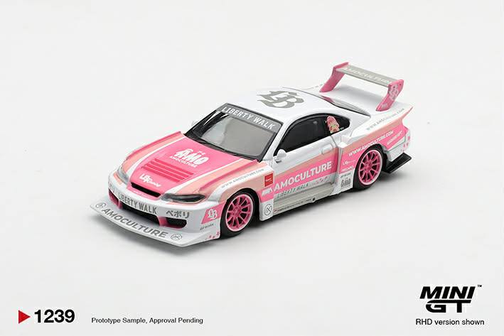 (Preorder) MINIGT - MGT01239-R - Nissan SILVIA (S15) LB-Super Silhouette AMOCULTURE