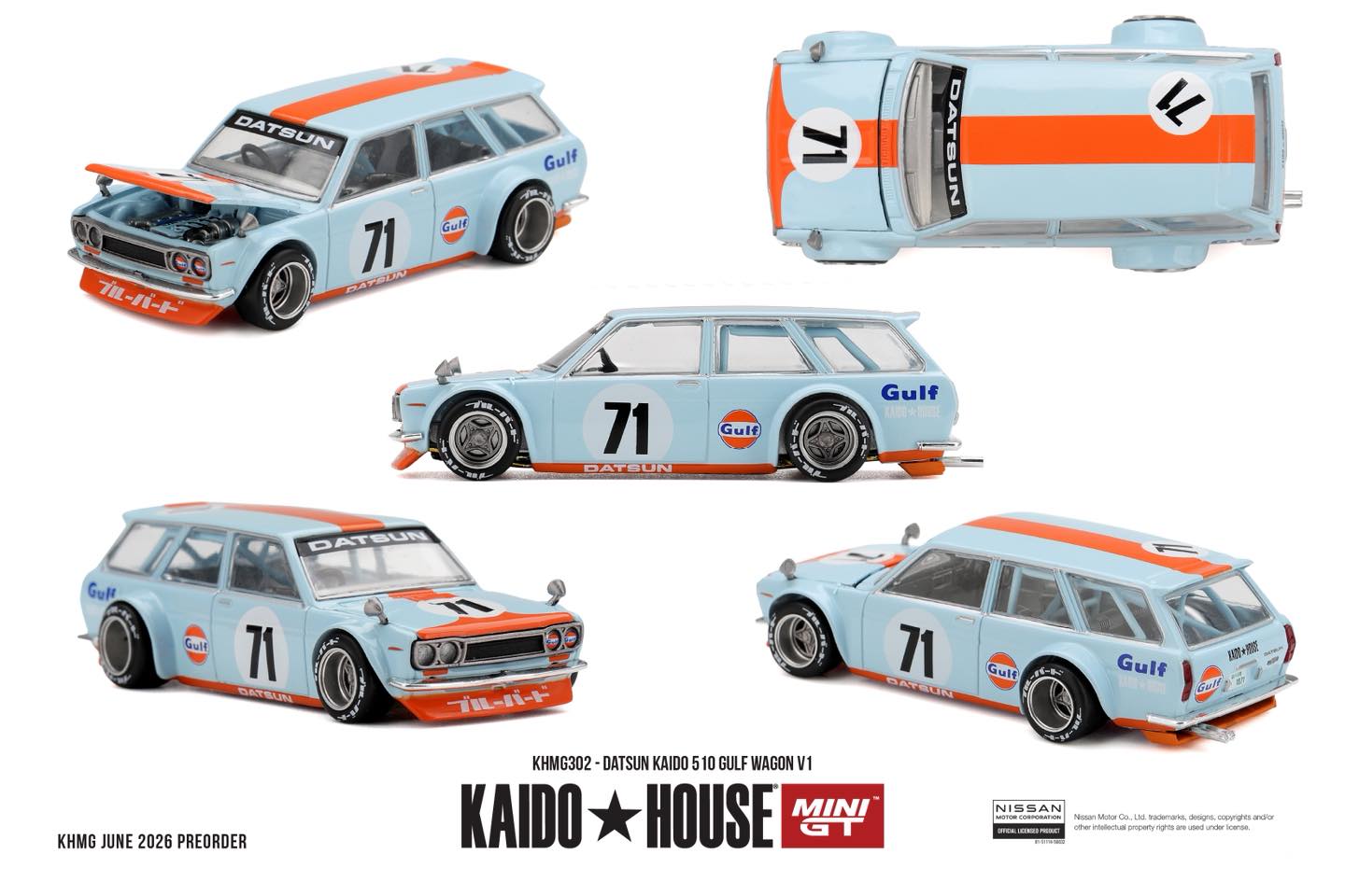 Kaidohouse KHMG302 Datsun KAIDO 510 GULF Wagon V1