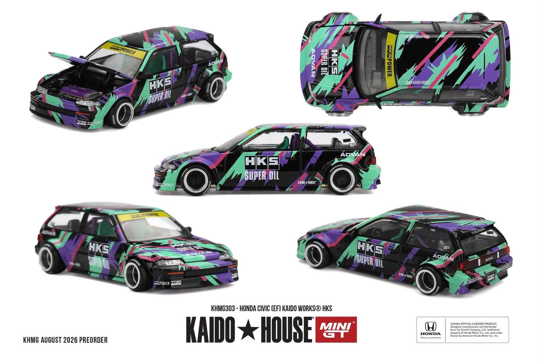 Kaidohouse Honda Civic (EF) Kaido Works HKS KHMG303