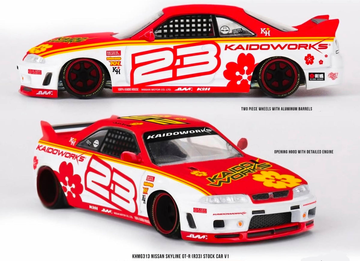 Kaidohouse KHMG313 Nissan Skyline GT-R R33 Stock Car V1