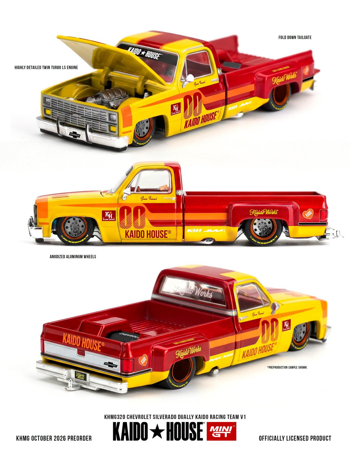 Kaidohouse KHMG320 Chevrolet Silverado Dually Kaido Racing Team V1