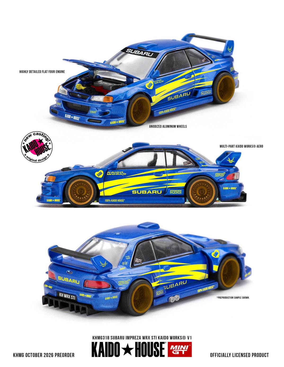 Kaidohouse KHMG318 Subaru Impreza WRX STI KAIDO WORKS V1