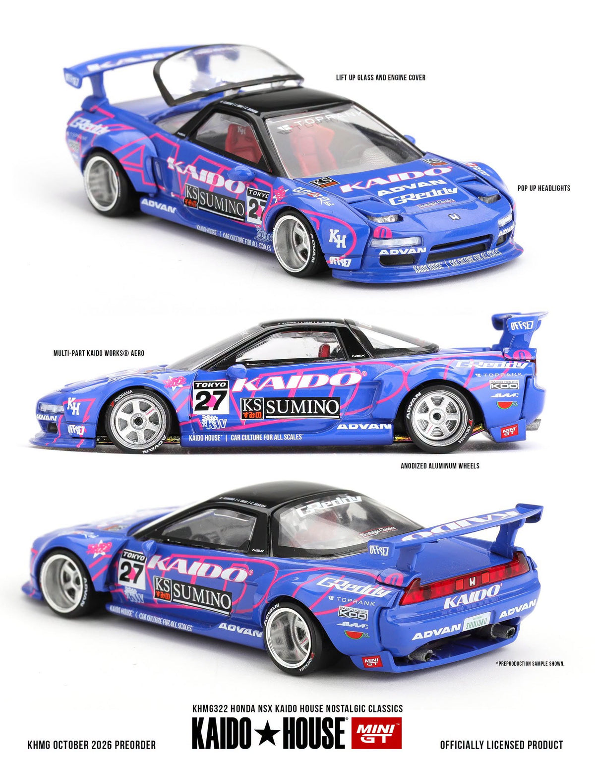 Kaidohouse KHMG322 Honda NSX Kaido House Nostalgic Classics