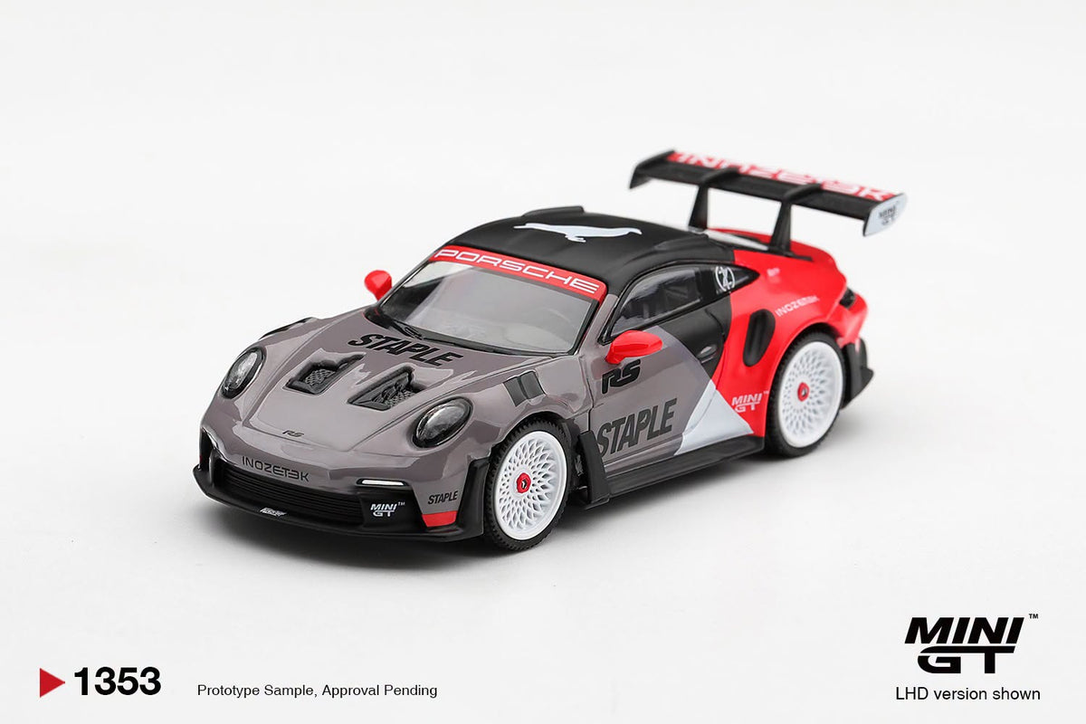 MiniGT #1353 Porsche 911 GT3 RS STAPLE x INOZETEK
