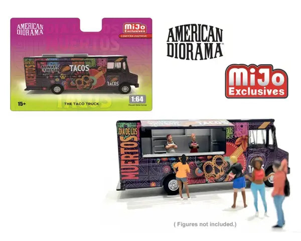 (Preorder) American Diorama 1:64 Food Truck Taco Truck DOTD – Limited
