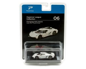 PosterCars 1:64 Koenigsegg Jesko Absolut – Crystal White – Hypercar