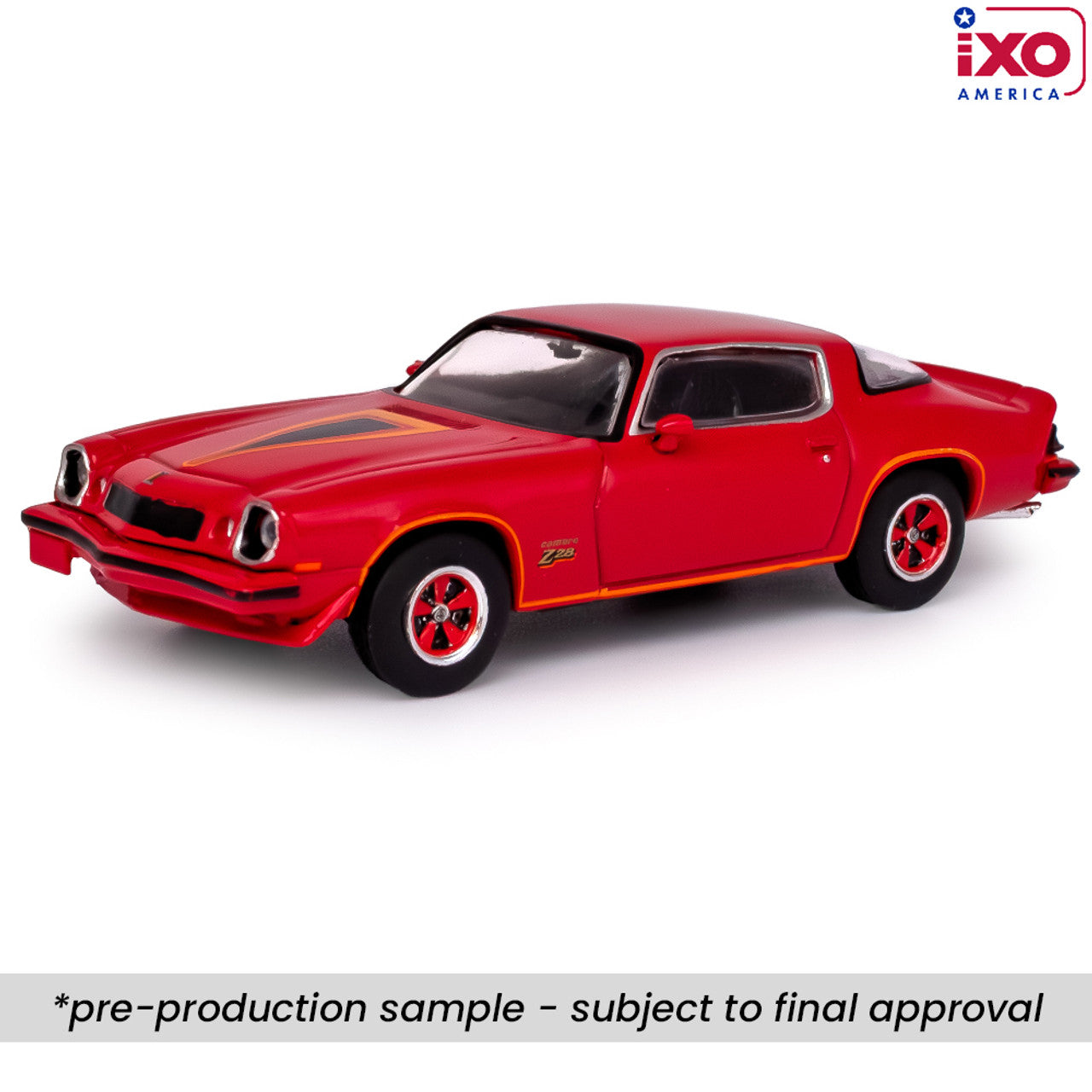 1:64 Scale 1977 Chevrolet Camaro Z28 - Light Red