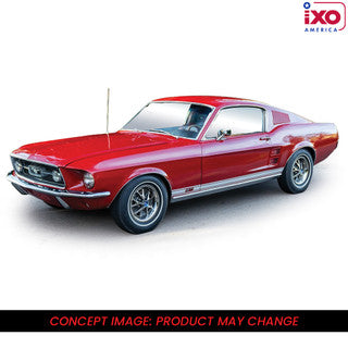 IXO 1:64 1967 Ford Mustang GTA Fastback - Candyapple Red