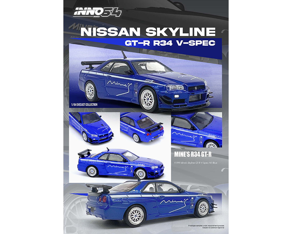 INNO64 NISSAN SKYLINE GT-R (R34) V-SPEC Tuned by "MINE'S"