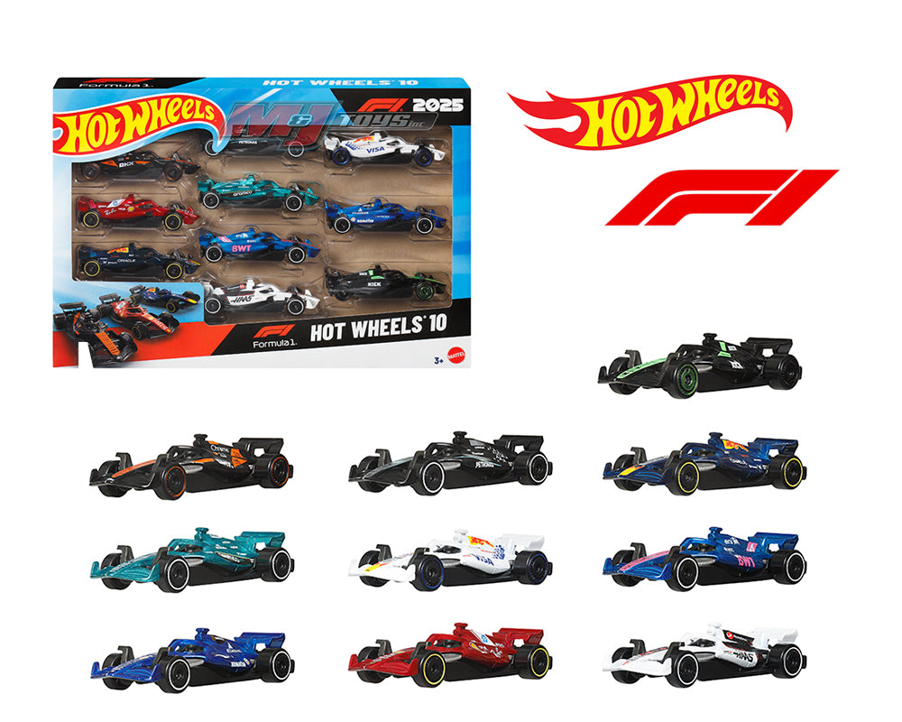 (Preorder) Hot Wheels 1:64 Basic 10 Pack Set F1 Racing 2025