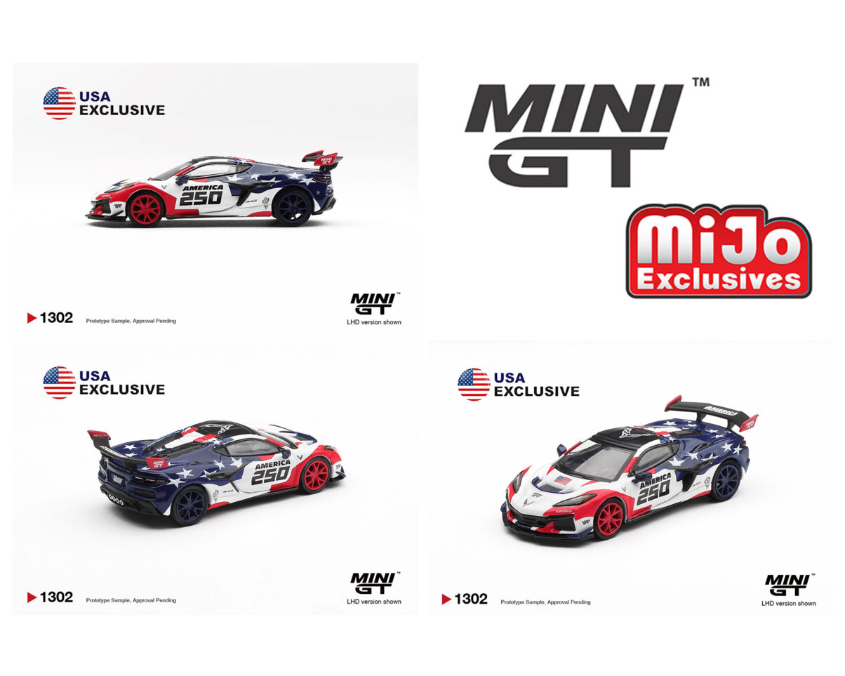 (Preorder) Mini GT 1:64 Chevrolet Corvette ZR1 America 250 USA Exclusive LHD-