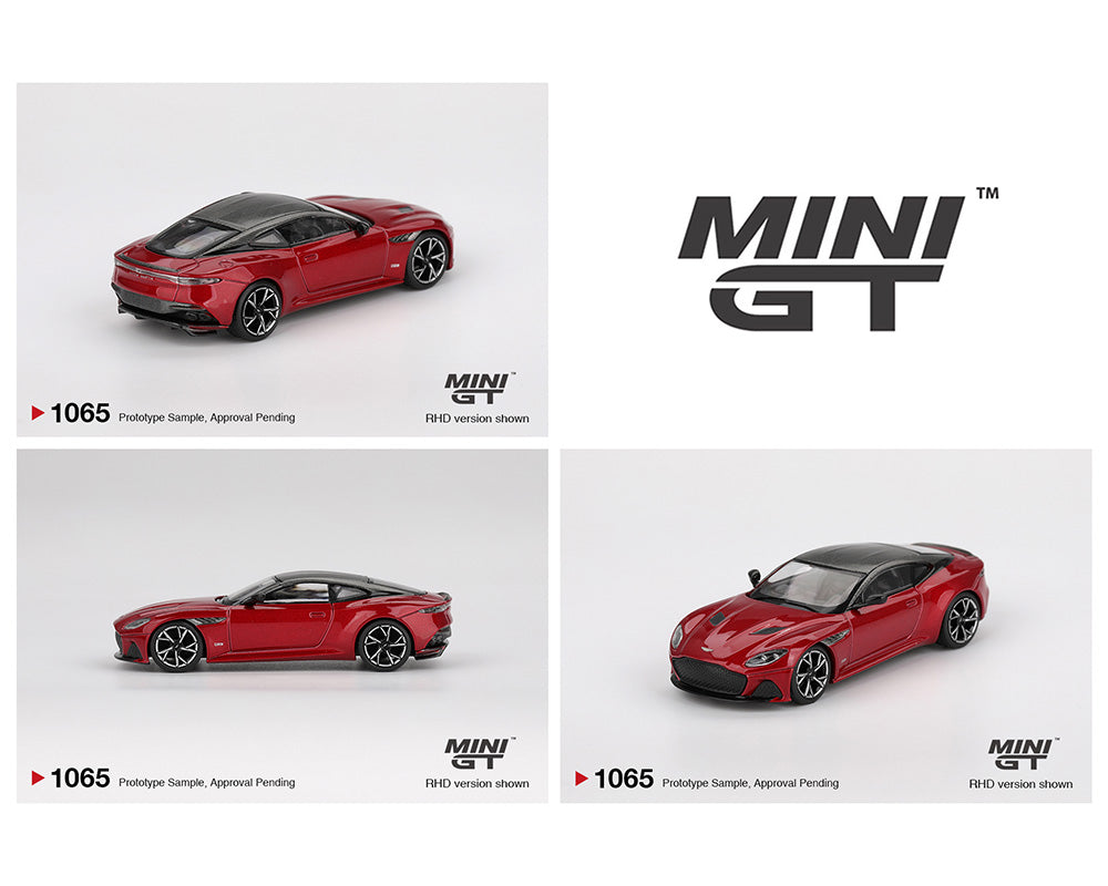 (Preorder) Mini GT 1:64 Aston Martin DBS – Hyper Red