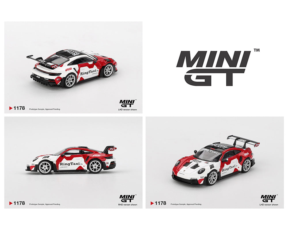(Preorder) Mini GT 1:64 Porsche 911(992) GT3 RS Weissach RingTaxi.com