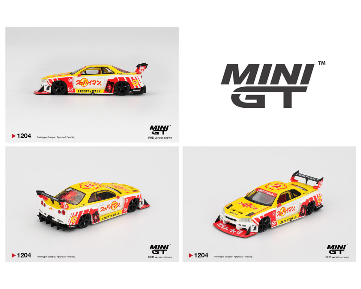 (Preorder) Mini GT 1:64 Nissan LB-ER34 Super Silhouette SKYLINE Suppaiman Okinawa