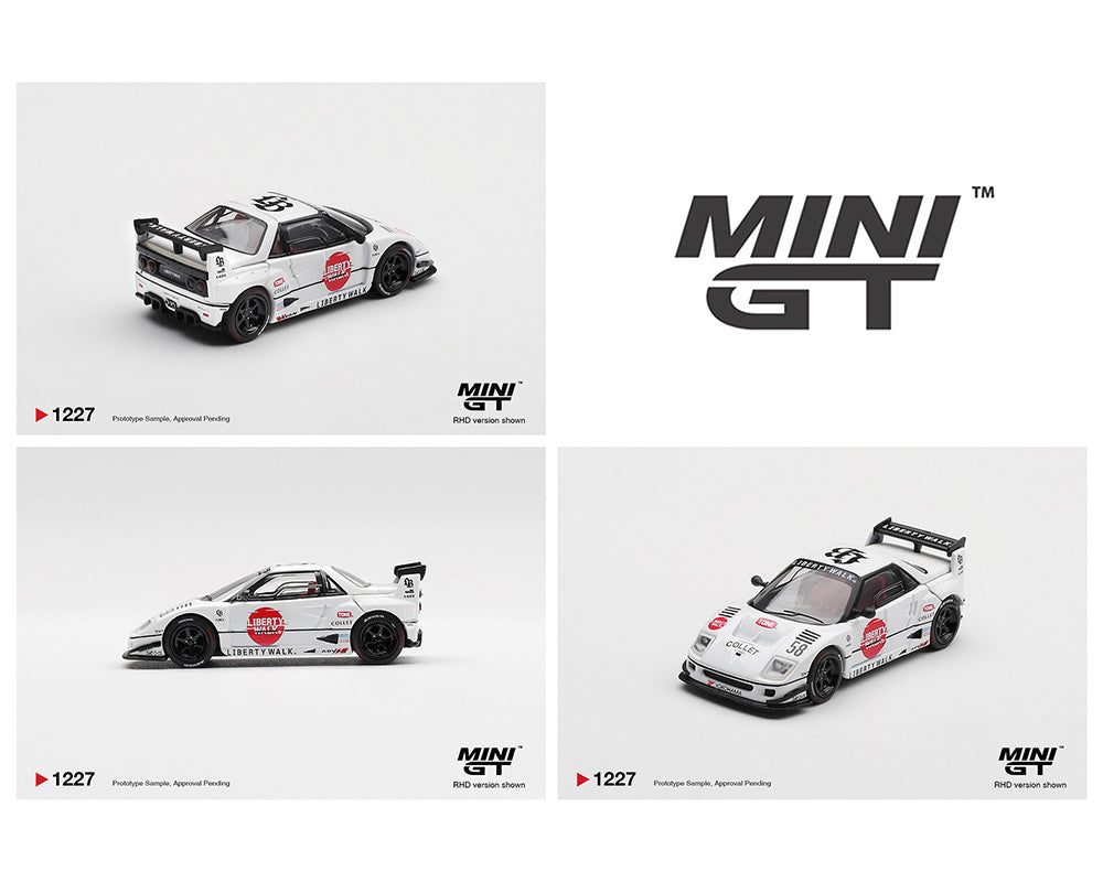 (Preorder) Mini GT 1:64 Mazda AZ-1 Liberty Walk LB40 LB-Hinomaru – White