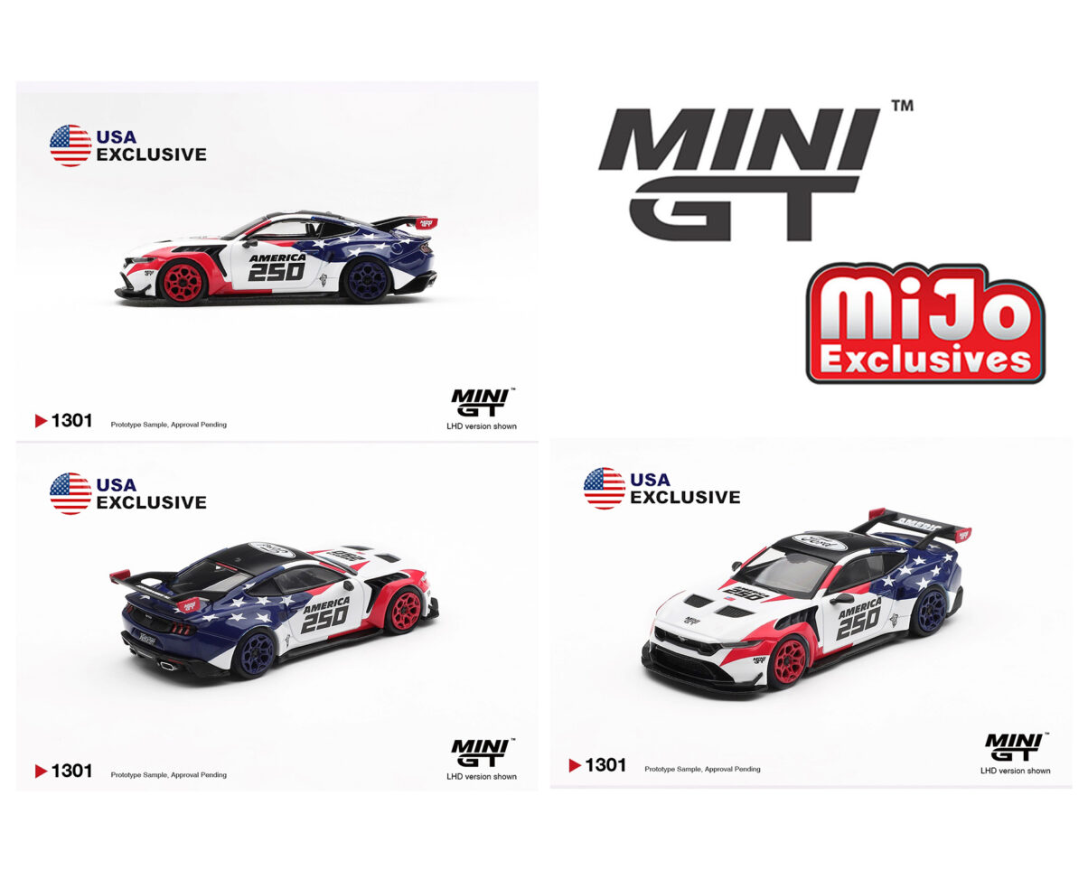Preorder) Mini GT 1:64 Ford Mustang GTD America 250 USA Exclusive LHD-