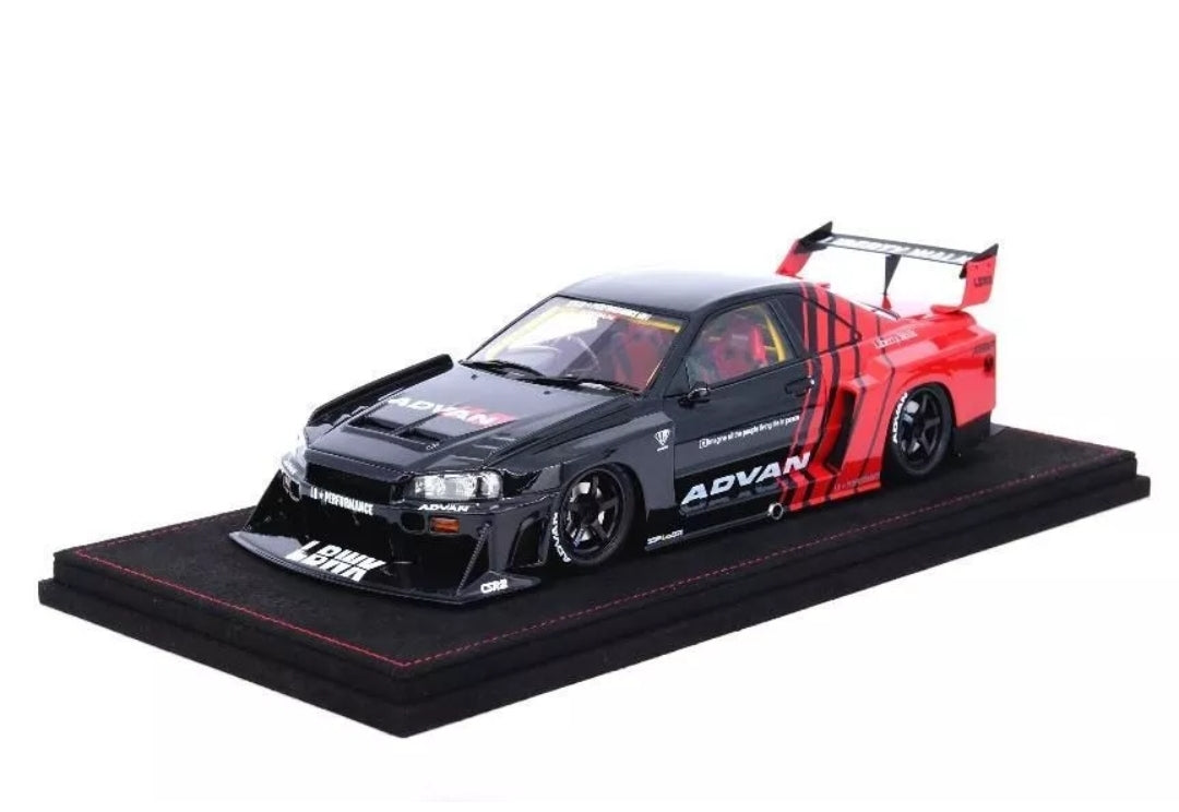 INNO Models IN18R-ER34-AD 1/18 Nissan Skyline LBWK ER34 Super Silhouette Advan
