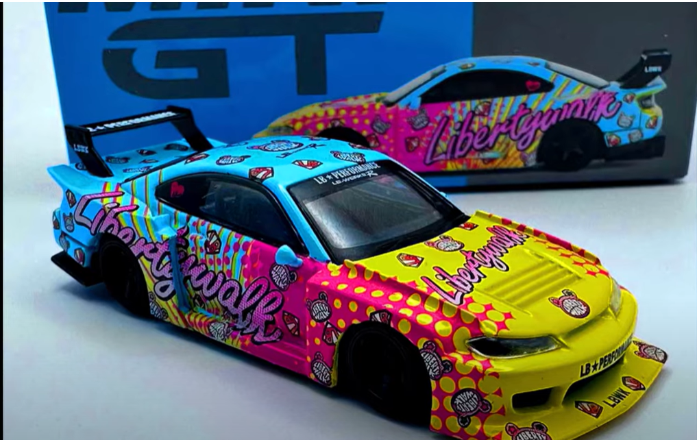 Pre Order Mini GT Nissan Silvia S15 Liberty Walk Super Silhouette