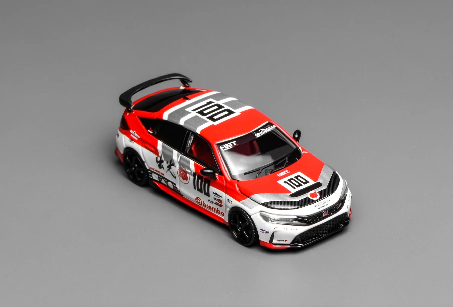 MOTORHELIX 1:64 Honda Civic Type R (FL5) Idemistu Motion Red M65427