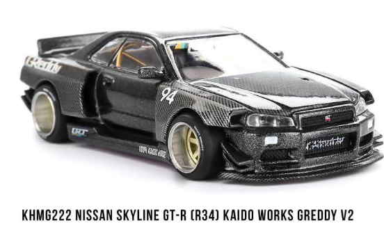 Kaidohouse KHMG 222 Nissan Skyline GT-R R34 - Kaido Works Greddy V2