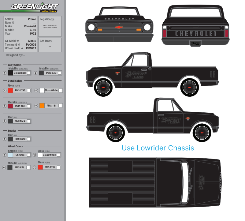 2026 Las Vegas Super Convention Greenlight Black Bandit Short Bed C10