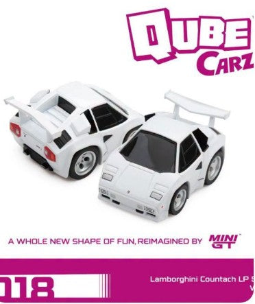 MiniGt QubeCarz QZ01201-BL - Lamborghini Countach 500S White