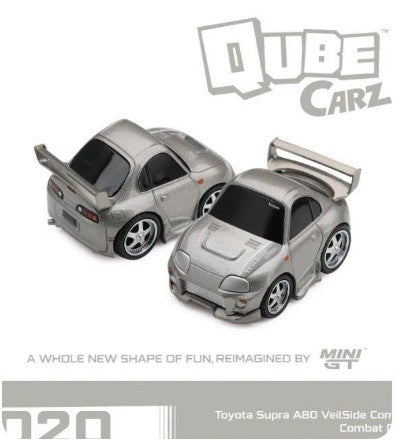 MiniGt QubeCarz QZ00901-BL - Toyota Supra (A80) VeilSide Combat Combat Grey