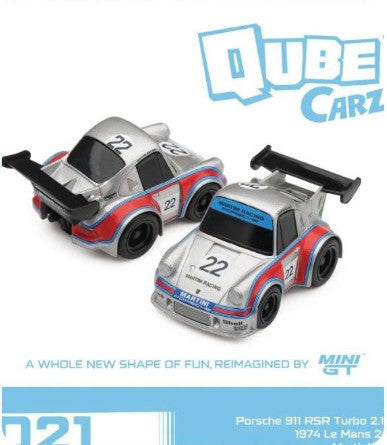 MiniGt QubeCarz QZ00801-BL - Porsche 911 Carrera RSR Turbo 2.1 #21 Le Mans 1974