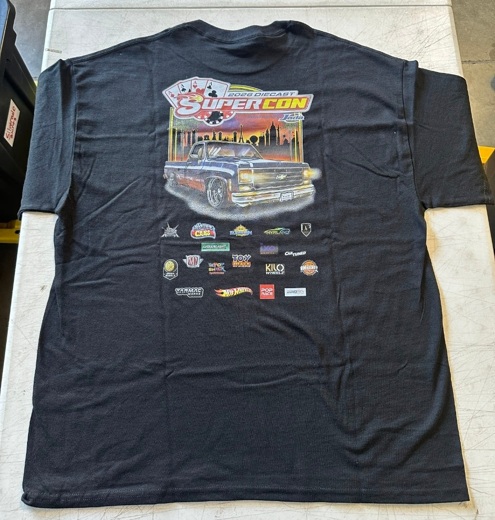 Las Vegas Convention 2026 Tshirt Squarebody Includes Convention Car - Size Small