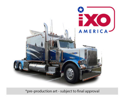 (Preorder) IXO Models 1:64 Peterbilt 379 with Sleeper – Blue White
