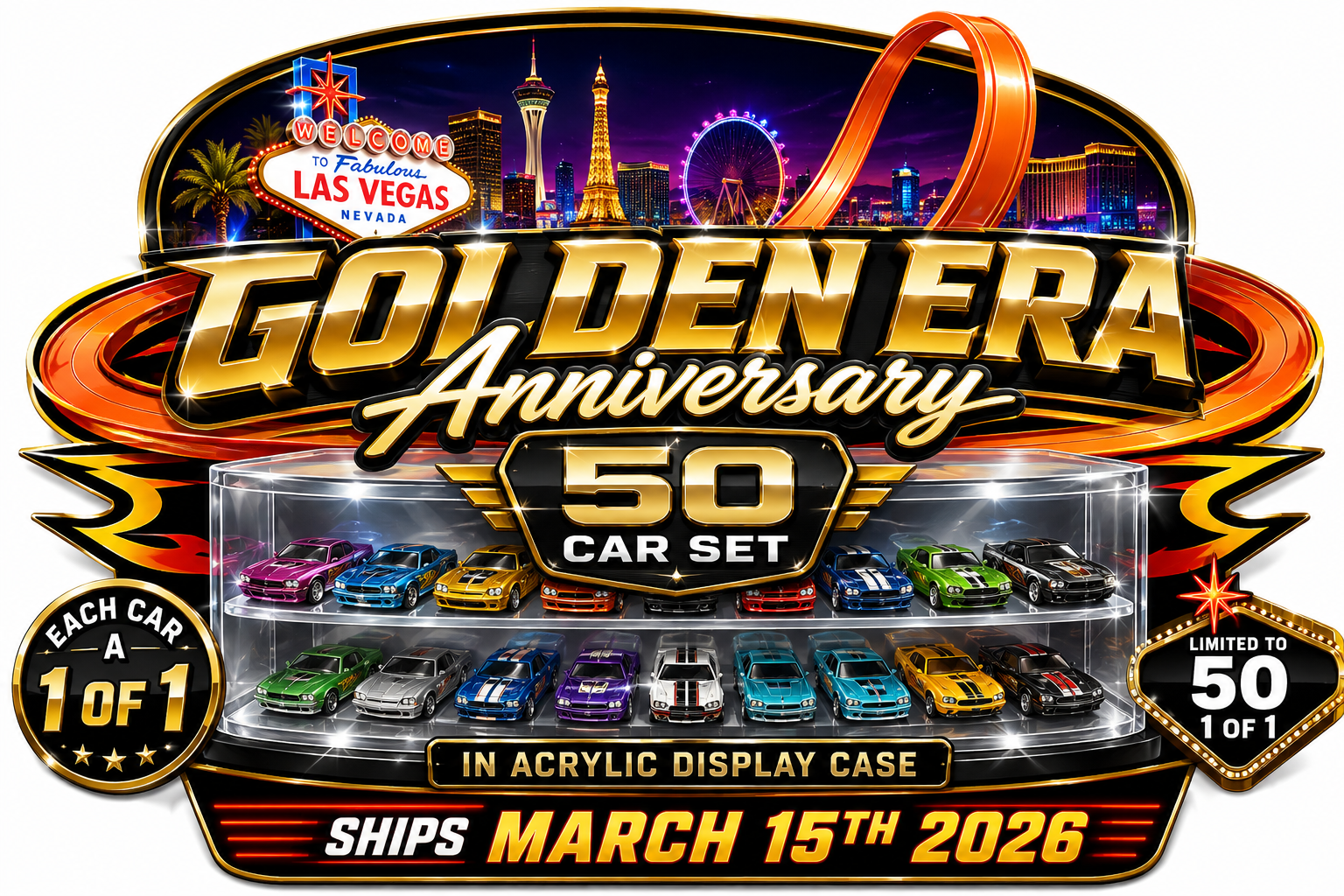 2027 Golden Era 50 Car Set for the 2027 Diecast Super Convention