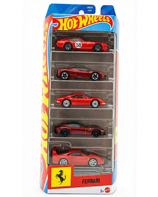(Preorder) Hot Wheels 1:64 Basic 5 Pack Set 2026 Ferrari