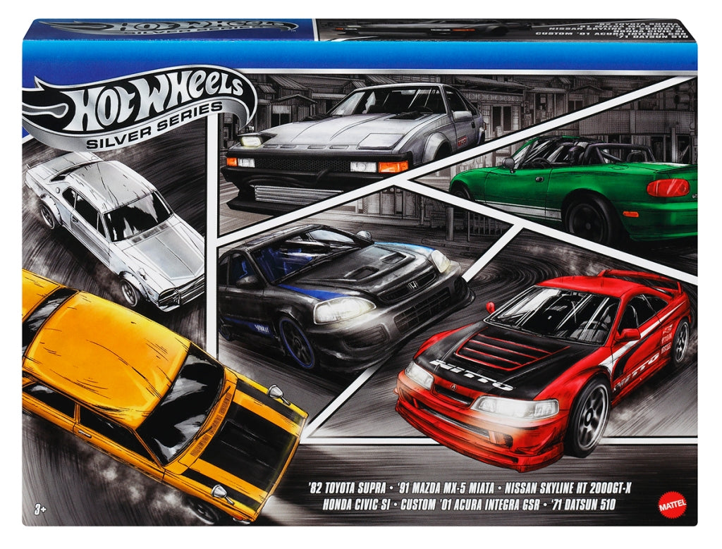2025 Hot Wheels Silver Series Japan 6 Car Set